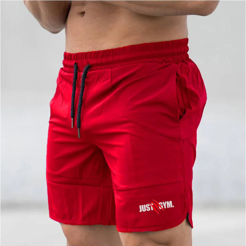 Men's Just Gym Fitness Running Shorts Workout Joggers Muscle Sweatpants Summer Quick-dry Cool Feeling Beach Short Pants