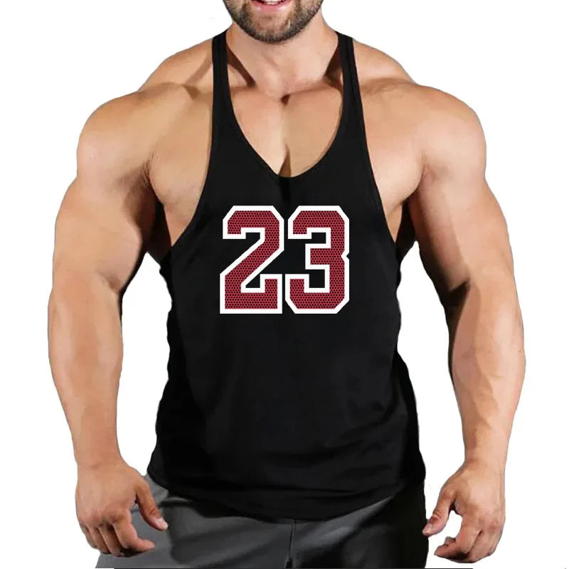 Mens Gyms Stringer Tank Top Fitness Vest Bodybuilding Clothing Muscle Tanks Singlet Cotton Workout Sleeveless Shirt