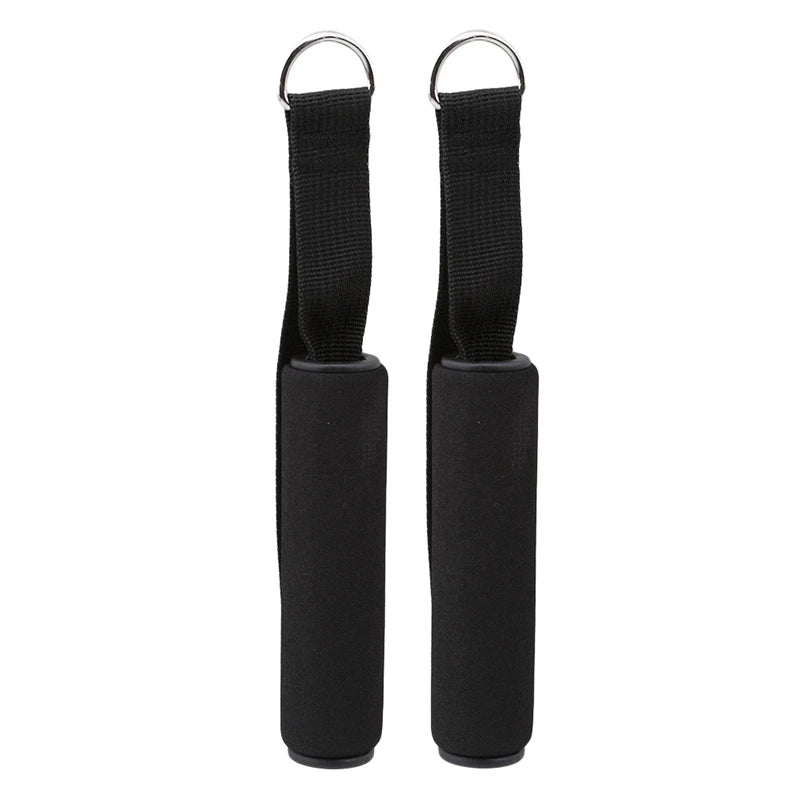 Gym Resistance Bands Handles Anti-slip Grip Strong Nylon Webbing Fitness Heavy Duty Cable Machine Workout Equipment