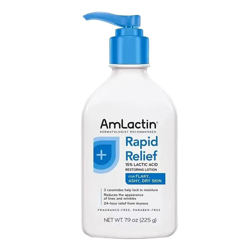 Amlactin Body Lotions Rapid Relief Restoring Lotion+Daily Moisturizing 12% Lactic Acid Lotion Nourishing Body Care Skin Cream