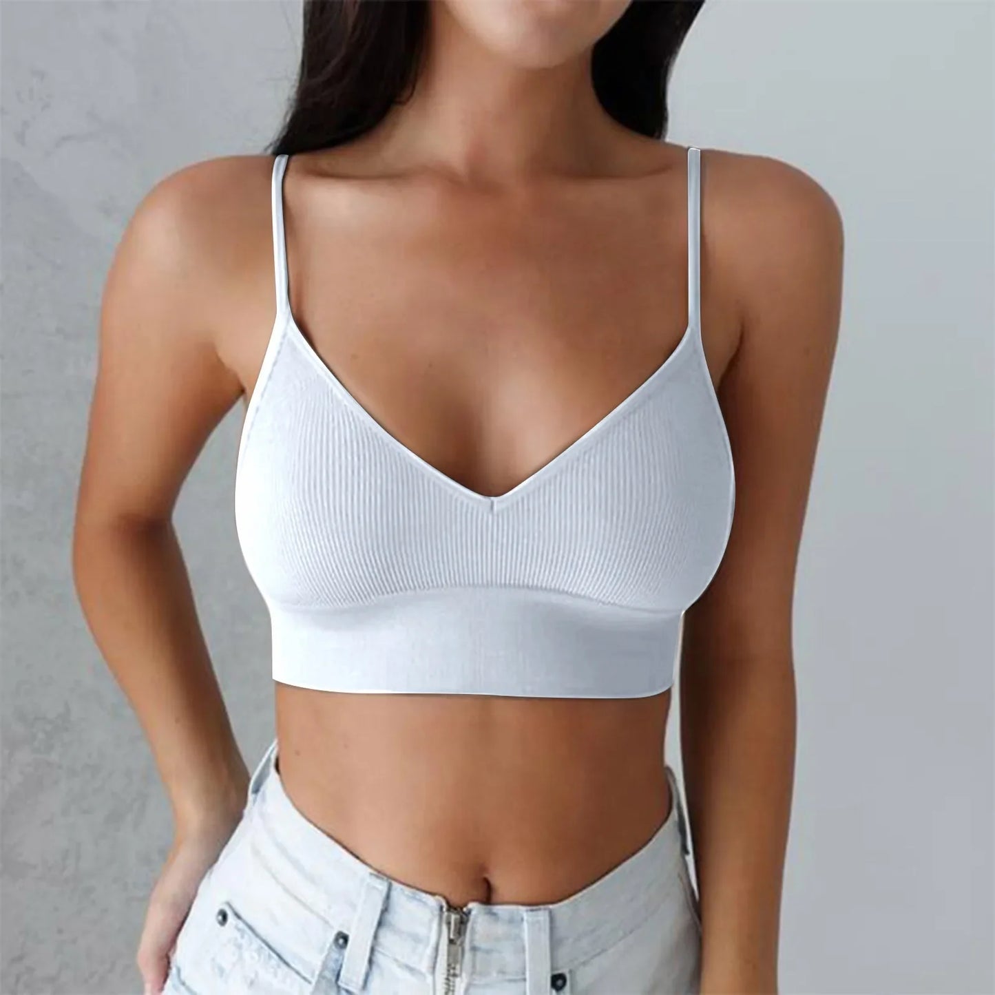 Active Tops for Women Women Padded Bralettes Sports Bras For Pack V Neck Bando Bra For Women Girls Top Cotton Women Tops Pack