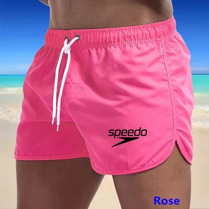 Quick Dry Mens Workout Shorts Breathable Running Training Gym Shorts with Stylish Print