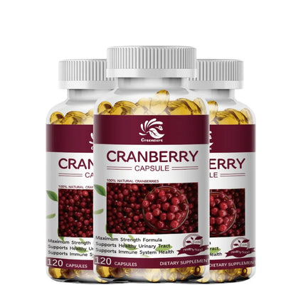 Cranberry Juice Extract - Most Effective Cranberry Pills for Women, Cranberry Supplement - 60/120 Capsules