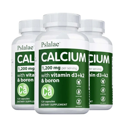 Calcium Supplement - Promotes Calcium Absorption, Boosts Energy, Strong Bones, Supports Heart & Muscle Health, Non-GMO