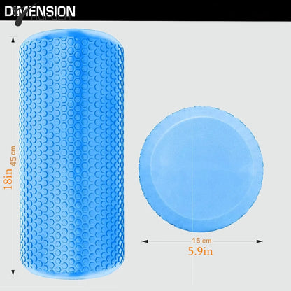 Pilates Foam Roller 45cm Point EVA Massage Roller Foam Roller Muscle Recovery Roller Deep Tissue Massage Therapy Crossfit