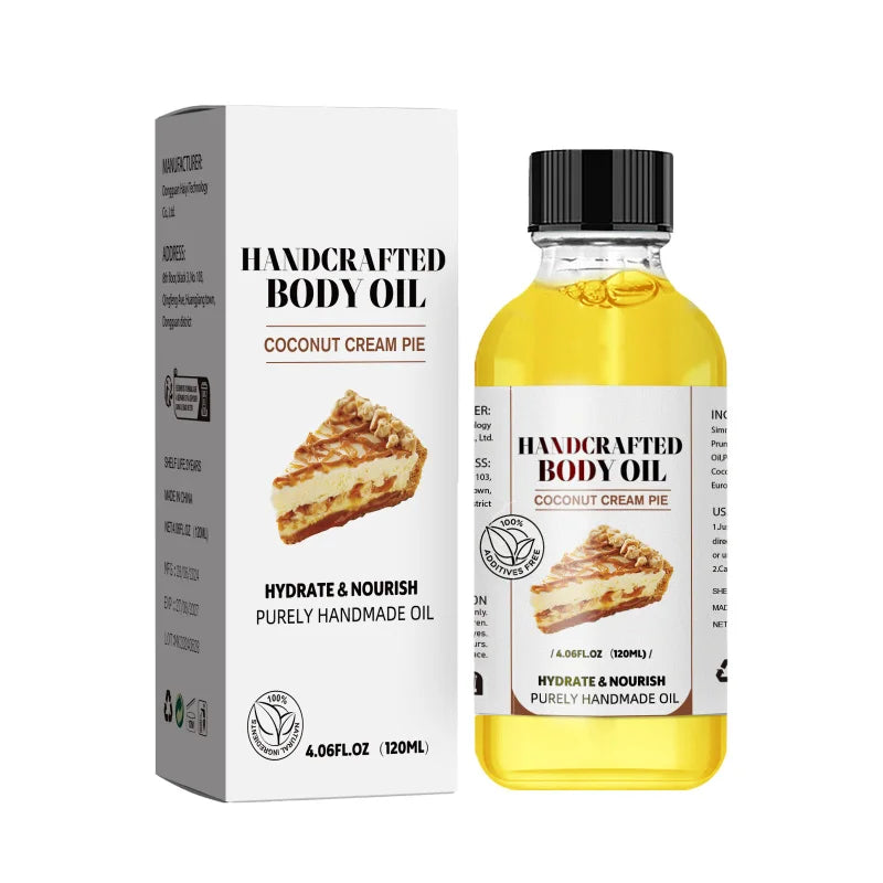 Stress Relief Vanilla Massage Oil - Deeply moisturizes, soothes muscles & promotes relaxation. Herbal bath & body care formula.