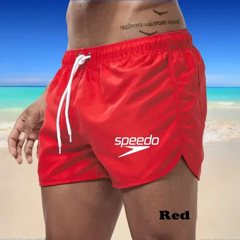 Quick Dry Mens Workout Shorts Breathable Running Training Gym Shorts with Stylish Print