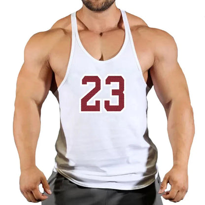 Mens Gyms Stringer Tank Top Fitness Vest Bodybuilding Clothing Muscle Tanks Singlet Cotton Workout Sleeveless Shirt