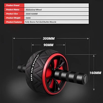 Ab Roller Wheel For Abs Core Workout Non-Slip Home Gym Fitness Equipment Men Abdominal Training Exercise