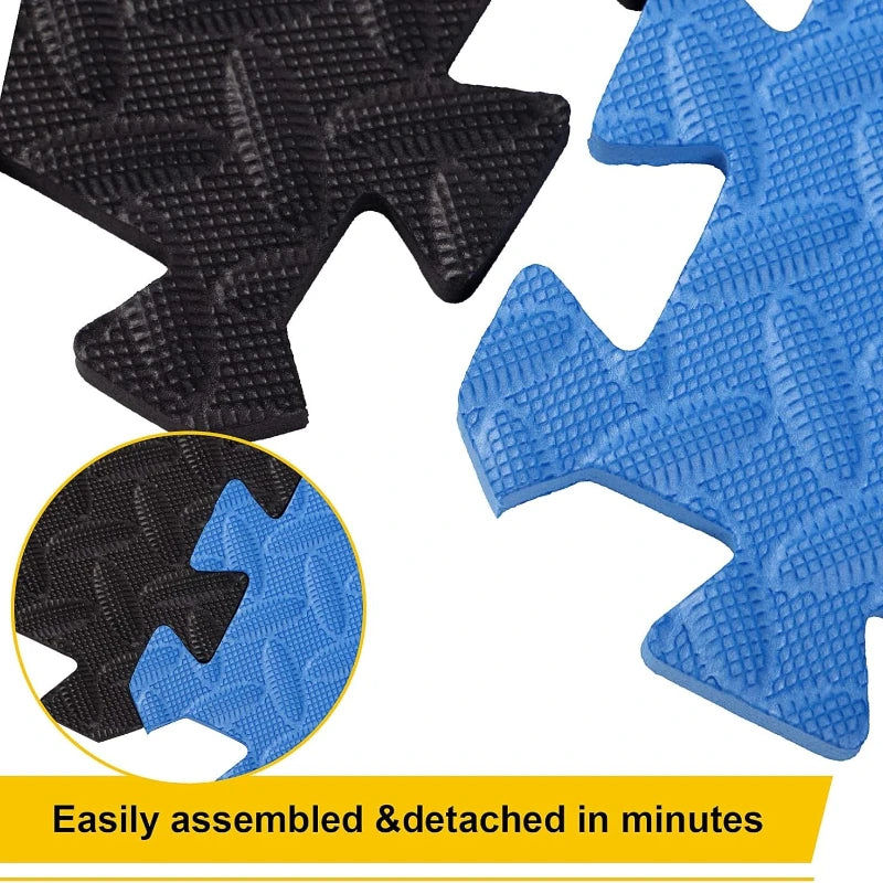 Interlocking Foam Floor Mats for Home Gym Workout Protective Puzzle Mat Tiles Waterproof EVA Padding 1/8/16Pcs