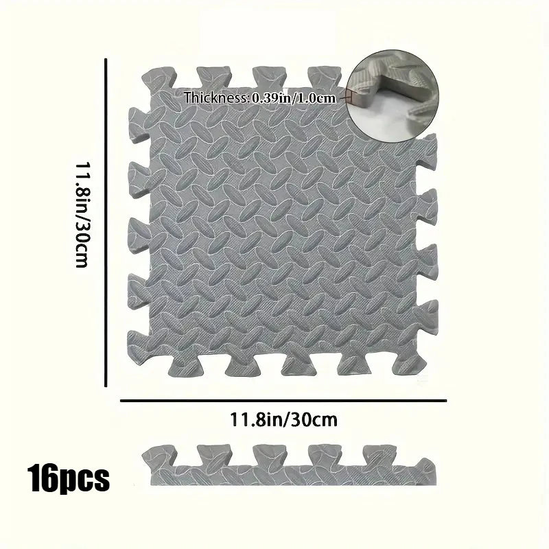 Interlocking Foam Floor Mats for Home Gym Workout Protective Puzzle Mat Tiles Waterproof EVA Padding 1/8/16Pcs