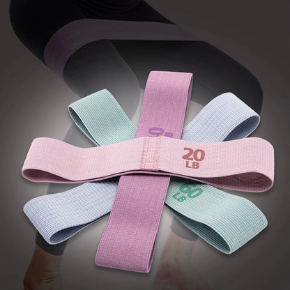 Resistance Booty Bands Anti-Slip Stretch Fitness Strips Glute Thigh Elastic Bands Pilates Hip Circle Yoga Gym Equipment