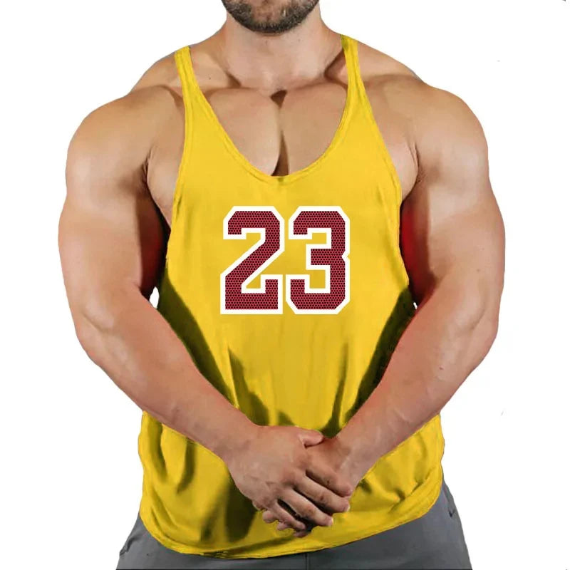 Mens Gyms Stringer Tank Top Fitness Vest Bodybuilding Clothing Muscle Tanks Singlet Cotton Workout Sleeveless Shirt