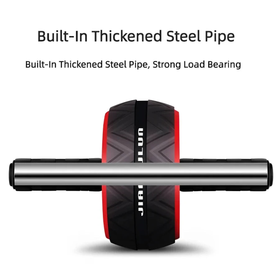 Big Roller For ABS Workout Wheel Exercise Equipment Core Abdominal Home Gym Muscle Device Fitness Men Weight Loss