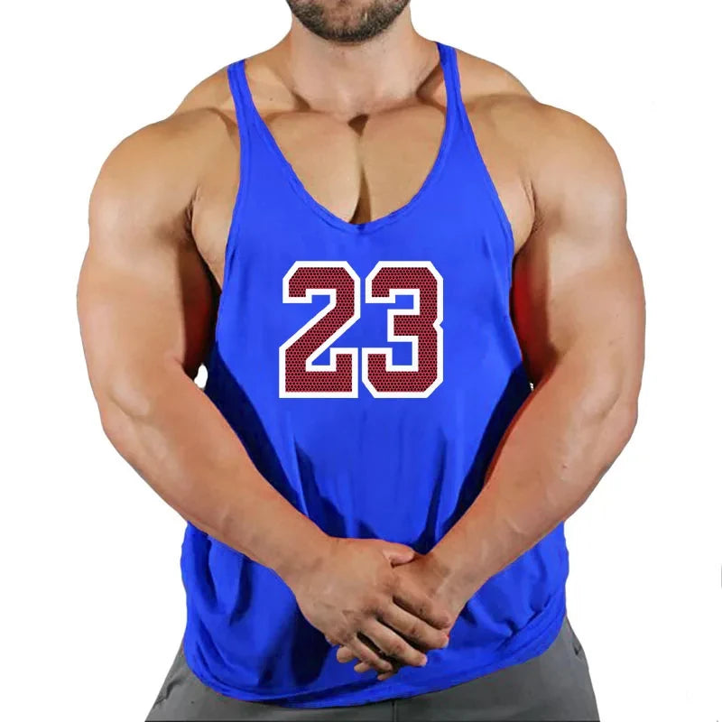 Mens Gyms Stringer Tank Top Fitness Vest Bodybuilding Clothing Muscle Tanks Singlet Cotton Workout Sleeveless Shirt