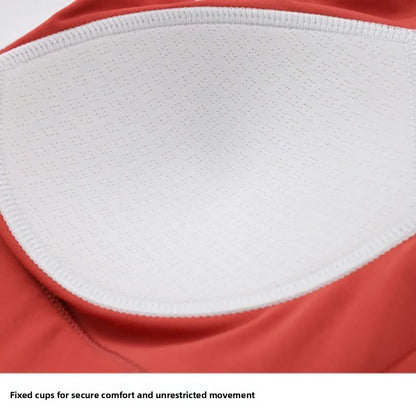 Comfortable Active Wear Yoga Sports Bra Fixed Cup Tank Tops Fitness Underwear Seamless Sweat Absorbing Women Workout Bra Lady