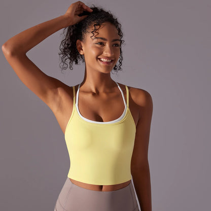 Women Sports Underwear Push Up Fitness Yoga Bra Underwear Gym Yoga Workout Running Tank Top  Breathable Running Vest Gym Wear