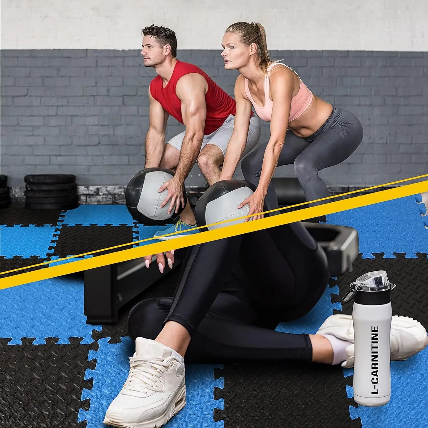 Interlocking Foam Floor Mats for Home Gym Workout Protective Puzzle Mat Tiles Waterproof EVA Padding 1/8/16Pcs