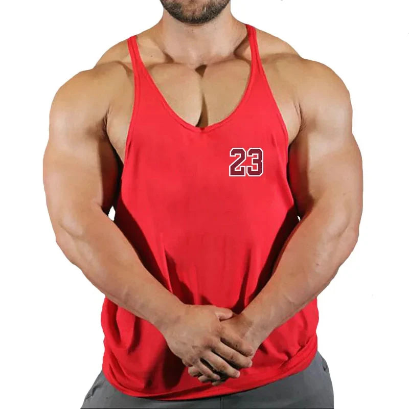 Mens Gyms Stringer Tank Top Fitness Vest Bodybuilding Clothing Muscle Tanks Singlet Cotton Workout Sleeveless Shirt