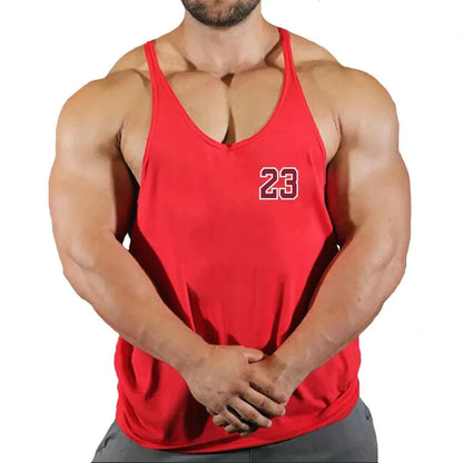 Mens Gyms Stringer Tank Top Fitness Vest Bodybuilding Clothing Muscle Tanks Singlet Cotton Workout Sleeveless Shirt