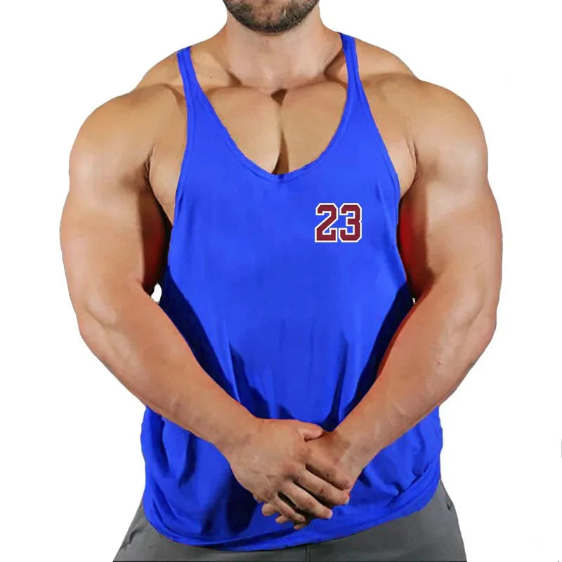 Mens Gyms Stringer Tank Top Fitness Vest Bodybuilding Clothing Muscle Tanks Singlet Cotton Workout Sleeveless Shirt