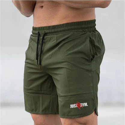 Men's Just Gym Fitness Running Shorts Workout Joggers Muscle Sweatpants Summer Quick-dry Cool Feeling Beach Short Pants
