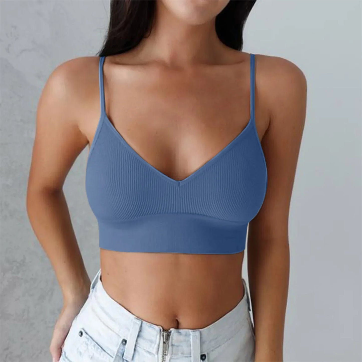 Active Tops for Women Women Padded Bralettes Sports Bras For Pack V Neck Bando Bra For Women Girls Top Cotton Women Tops Pack
