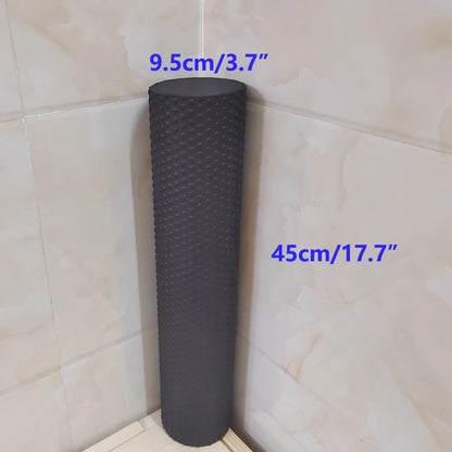Yoga Roller Round EVA Foam Cylinder Hexagonal Roller for Pilates Exercise Enhanced Home Workouts Diameter 9.5cm Length 45cm