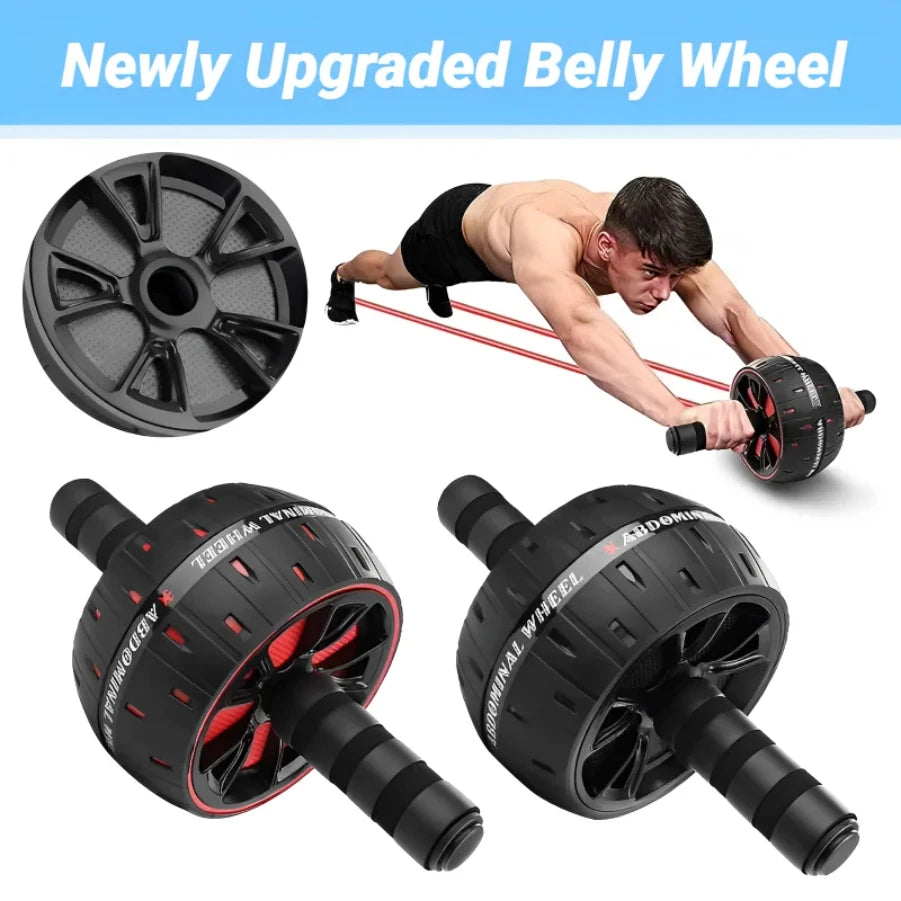 Big Roller For ABS Workout Wheel Exercise Equipment Core Abdominal Home Gym Muscle Device Fitness Men Weight Loss