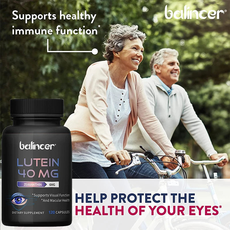 Lutein 40mg & Zeaxanthin 6mg Supplement - Eye Health & Vision Support,Eye Vitamins for Adults,Dietary Supplement