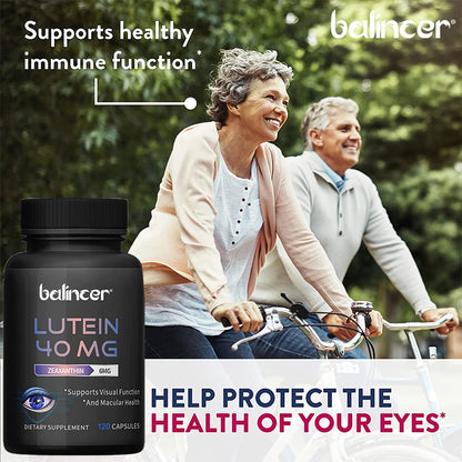 Lutein 40mg & Zeaxanthin 6mg Supplement - Eye Health & Vision Support,Eye Vitamins for Adults,Dietary Supplement
