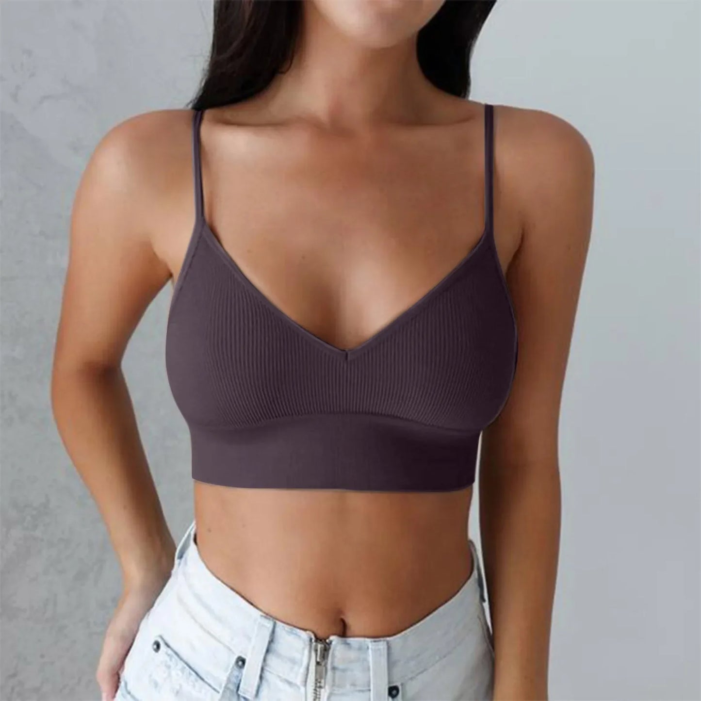 Active Tops for Women Women Padded Bralettes Sports Bras For Pack V Neck Bando Bra For Women Girls Top Cotton Women Tops Pack