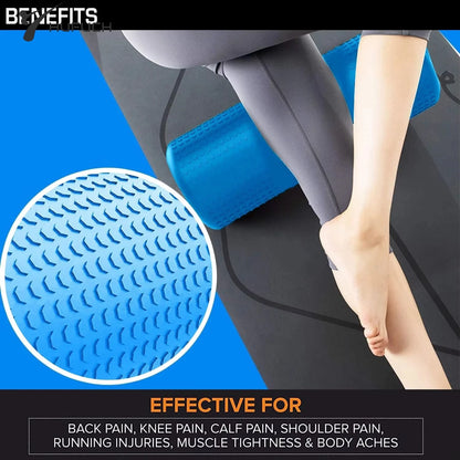 Pilates Foam Roller 45cm Point EVA Massage Roller Foam Roller Muscle Recovery Roller Deep Tissue Massage Therapy Crossfit