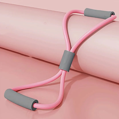 1Pcs Home Gym Elastic Band Portable Fitness Equipment 8 Shape Tension Rope Yoga Resistance Band Shoulder Opening Chest Expander