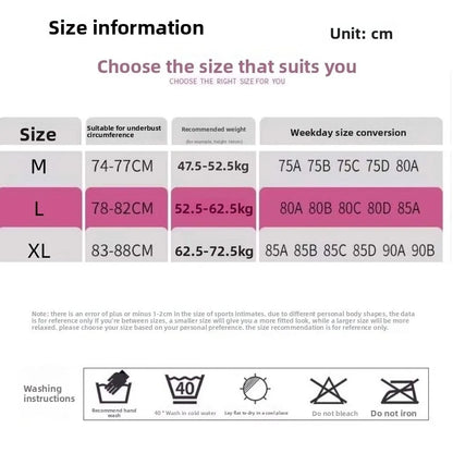 Comfortable Active Wear Yoga Sports Bra Fixed Cup Tank Tops Fitness Underwear Seamless Sweat Absorbing Women Workout Bra Lady