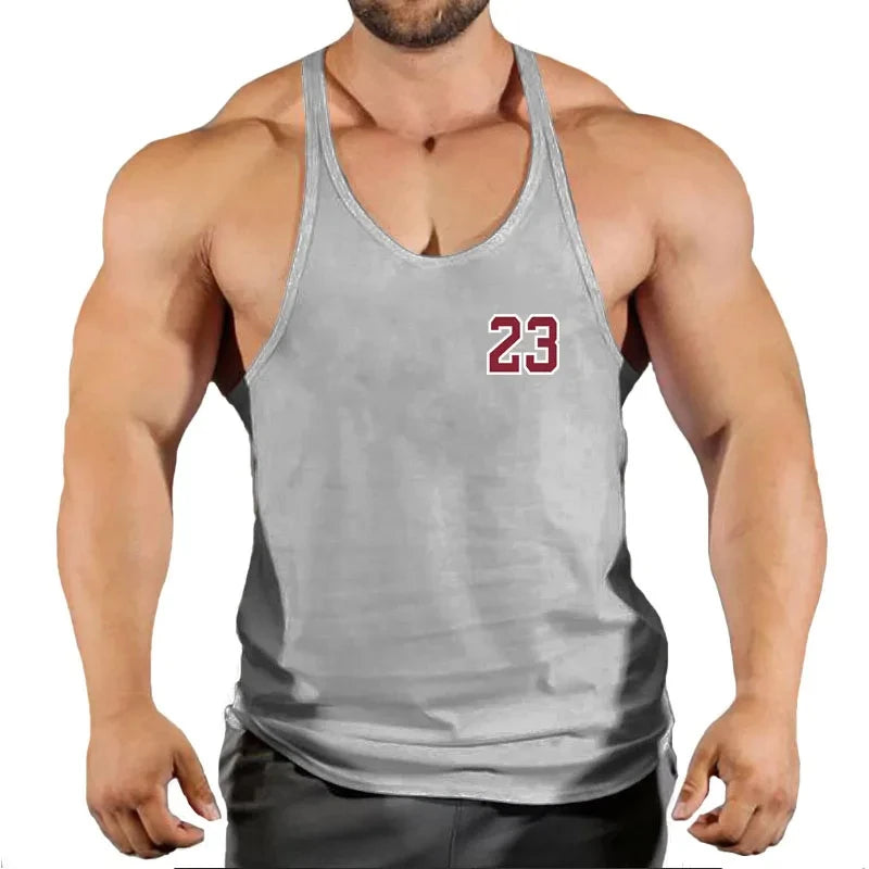 Mens Gyms Stringer Tank Top Fitness Vest Bodybuilding Clothing Muscle Tanks Singlet Cotton Workout Sleeveless Shirt