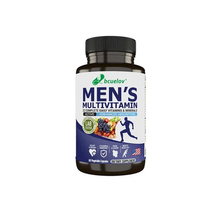 Bcuelov Men's Multivitamin & Mineral Tablets - Immune & Energy Support, Muscle Endurance, Vegan High Absorption Supplement