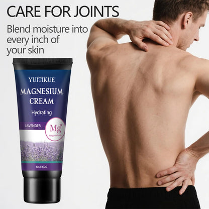 Magnesium Cream Lavender | Joint Care (Waist/Knee/Neck) | Hydrating | Easy Absorb Non-Greasy | Daily Body Care Cream 60g