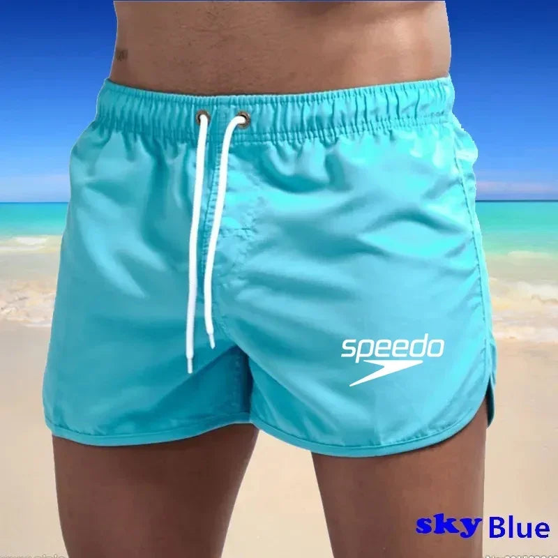 Quick Dry Mens Workout Shorts Breathable Running Training Gym Shorts with Stylish Print