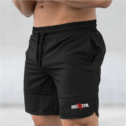 Men's Just Gym Fitness Running Shorts Workout Joggers Muscle Sweatpants Summer Quick-dry Cool Feeling Beach Short Pants