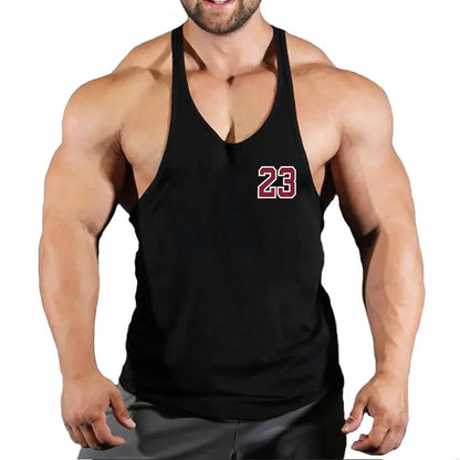 Mens Gyms Stringer Tank Top Fitness Vest Bodybuilding Clothing Muscle Tanks Singlet Cotton Workout Sleeveless Shirt