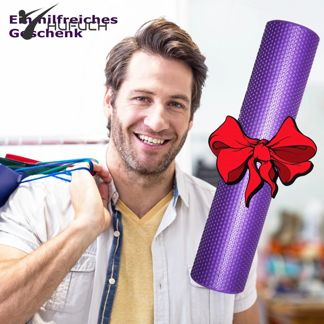 Pilates Foam Roller 45cm Point EVA Massage Roller Foam Roller Muscle Recovery Roller Deep Tissue Massage Therapy Crossfit