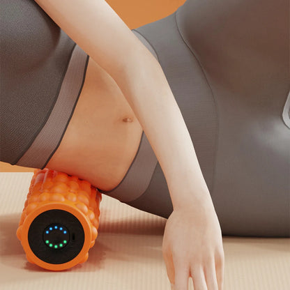 Electric Vibrating Foam Roller Yoga Column Rechargeable Exercise Roller 5 Modes Muscle Roller for Yoga Pilates