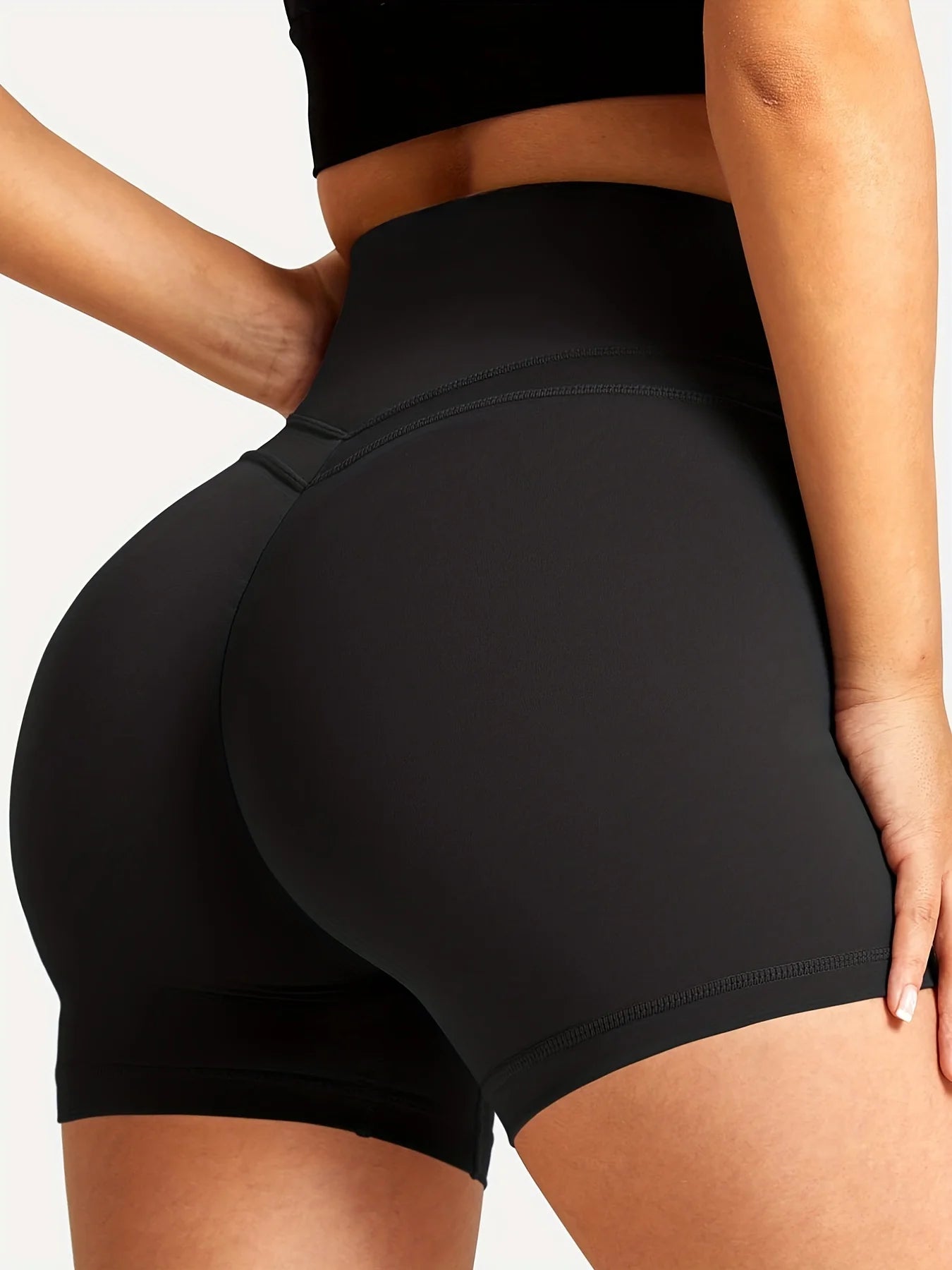 Workout Shorts For Women, High Waist Running Scrunch Gym Yoga Biker Shorts, Women's Activewear