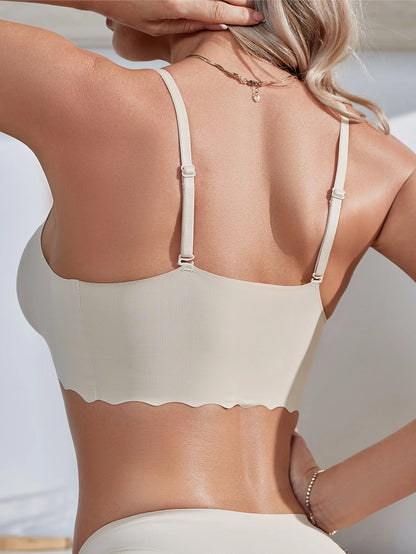 Women'S Underwear Is Comfortable, Seamless, Without Steel Rings, Wave Borders, Breathable, Fashionable, Lingerie, Bra