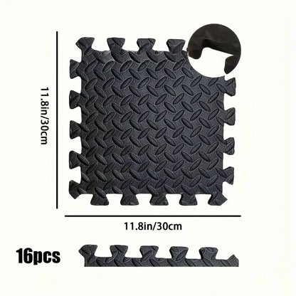 Interlocking Foam Floor Mats for Home Gym Workout Protective Puzzle Mat Tiles Waterproof EVA Padding 1/8/16Pcs