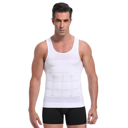 Mens Shirt Slimming Body Shaper Vest Workout Tank Tops Abs Abdomen Undershirts Tank Top Shapewear Thermal Compression Shirt