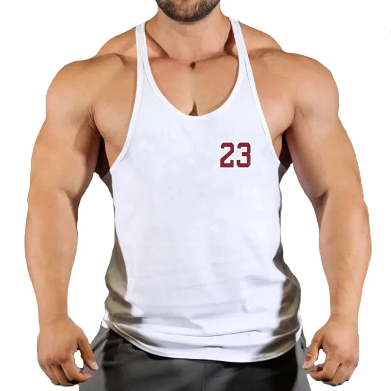 Mens Gyms Stringer Tank Top Fitness Vest Bodybuilding Clothing Muscle Tanks Singlet Cotton Workout Sleeveless Shirt