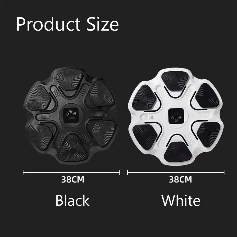 Black and white electronic balance boards, 38cm, for home gym fitness workouts