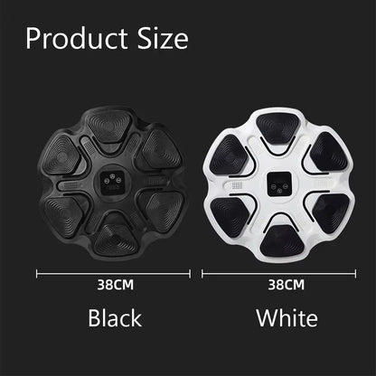 Black and white electronic balance boards, 38cm, for home gym fitness workouts